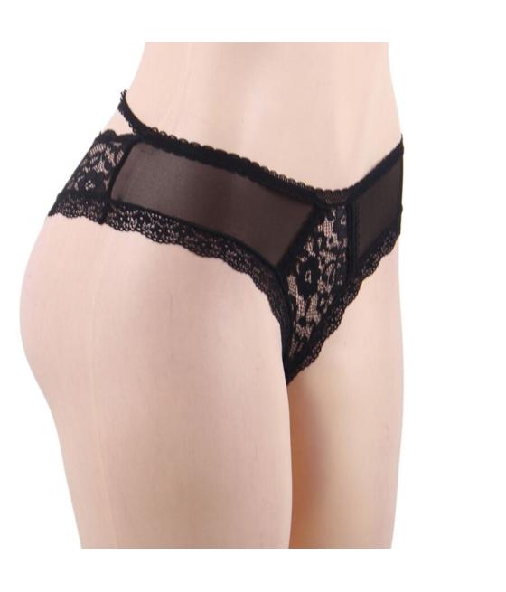 Queen lingerie - panties de encaje floral s/m