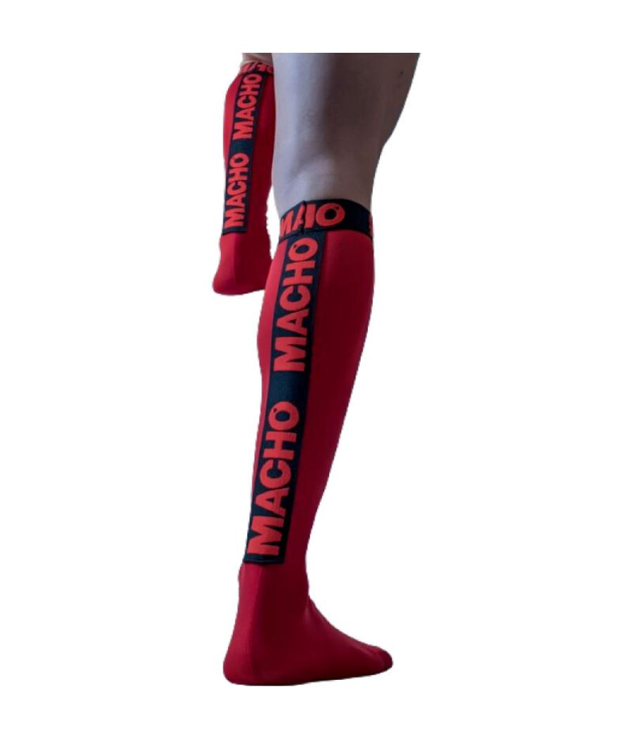 Macho - calcetines finos rojo talla unica