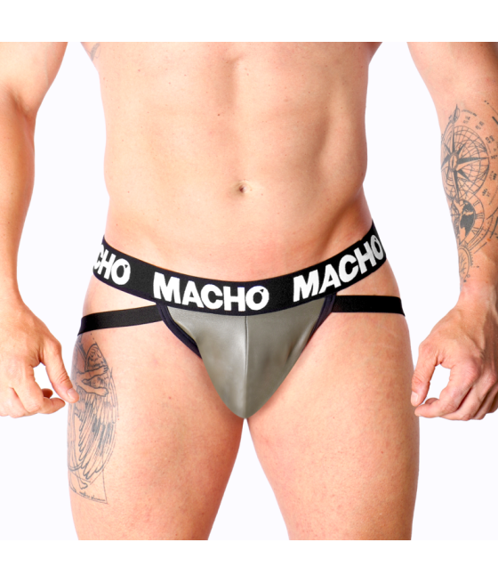 Macho - mx27gr jock cuero gris beige s