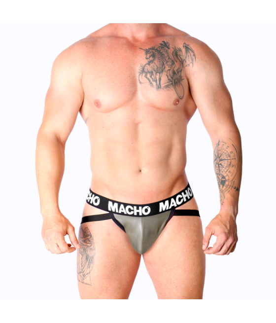 Macho - mx27gr jock cuero gris beige s