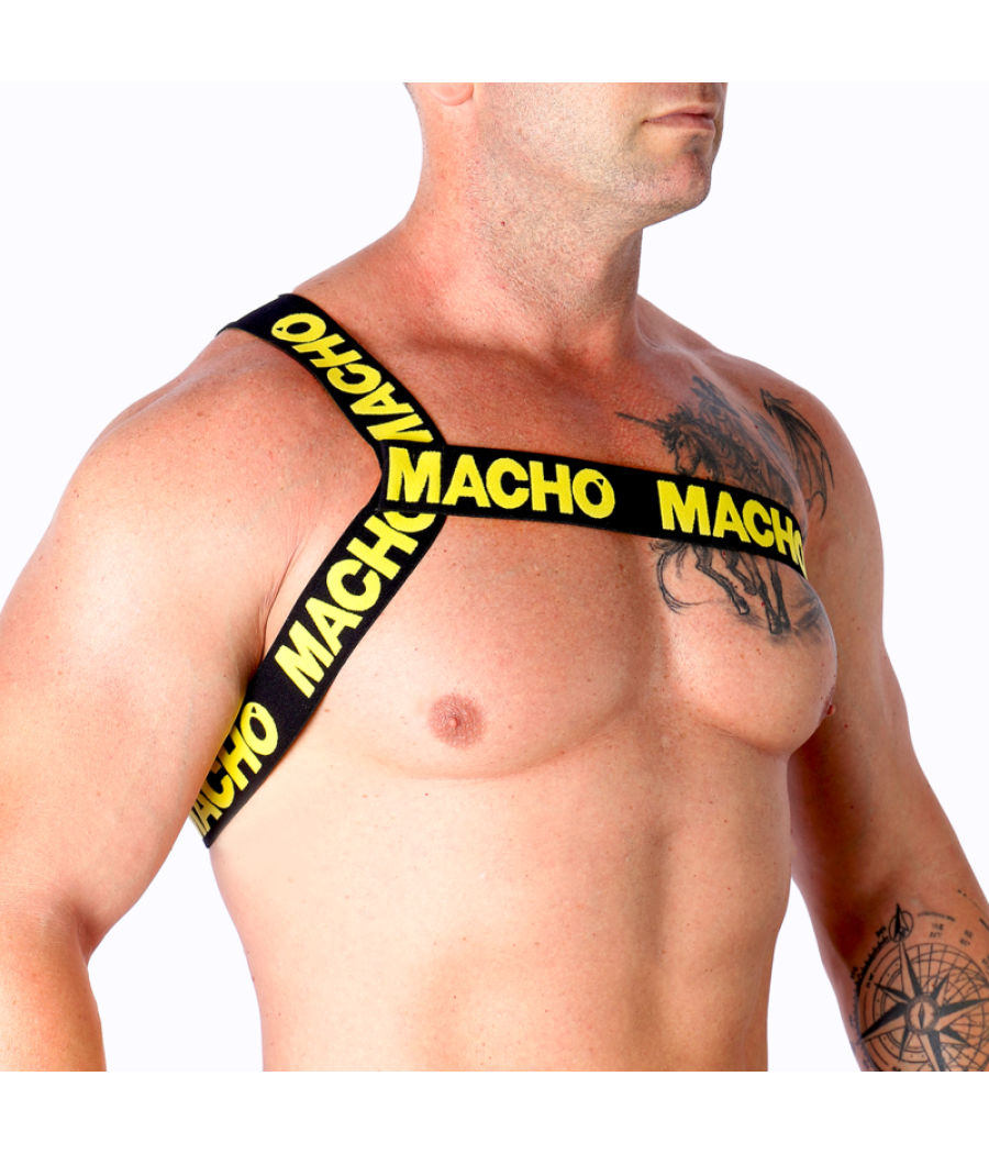 Macho - arnes romano amarillo s/m