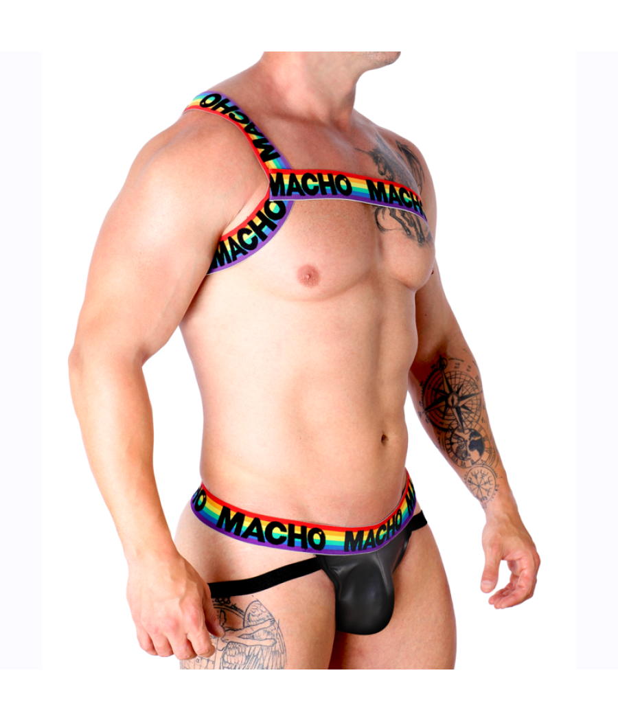 Macho - arnes romano amarillo s/m