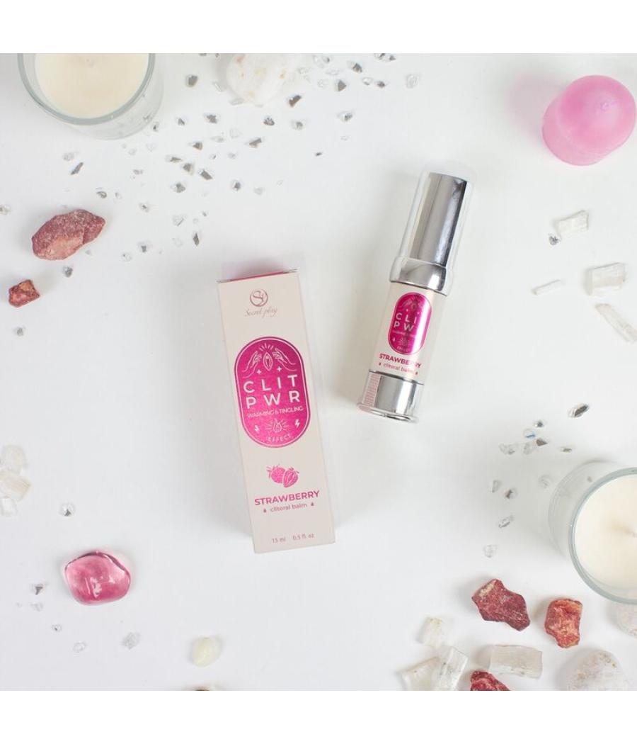 Secret play - clit pwr blsamo de clitoris de fresa