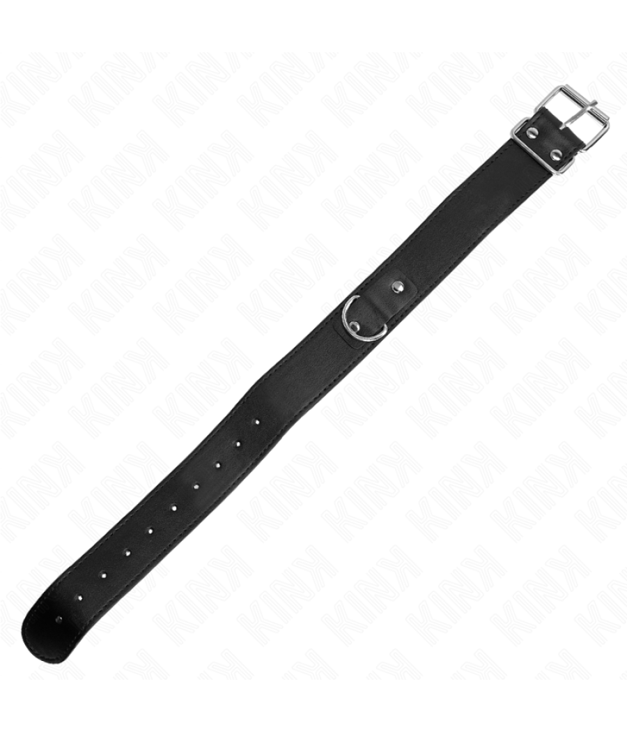 Kink - collar con correa 116 cm fino negro ajustable 32-50 cm x 8 cm