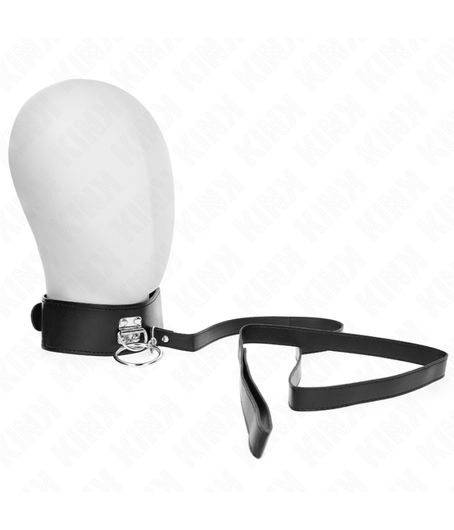 Kink - collar con correa 116 cm con tachuelas correa polipiel 50 x 5 cm