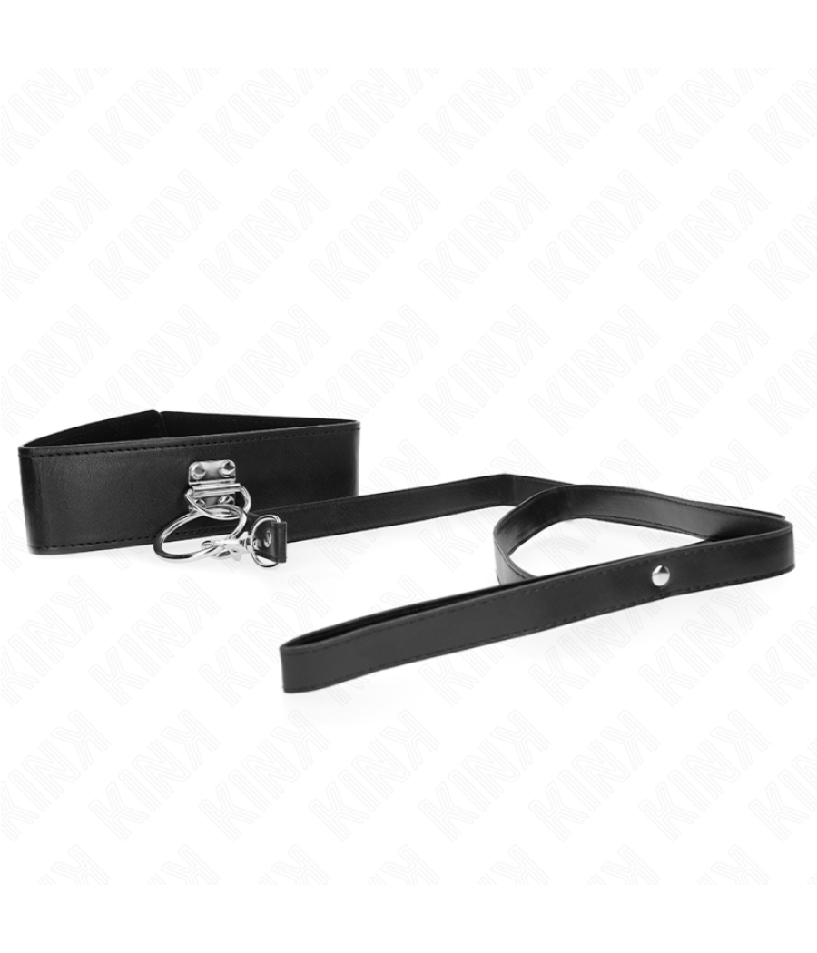 Kink - collar con correa 116 cm con tachuelas correa polipiel 50 x 5 cm