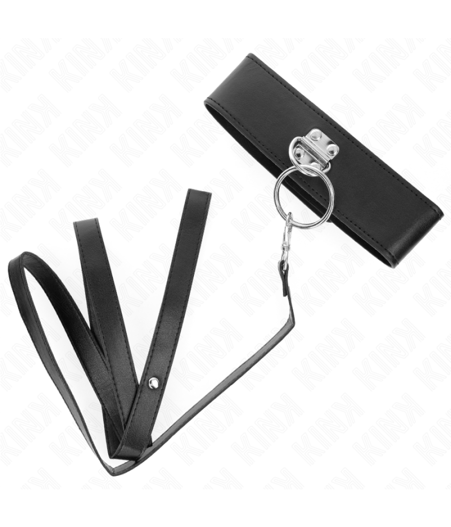 Kink - collar con correa 116 cm con tachuelas correa polipiel 50 x 5 cm