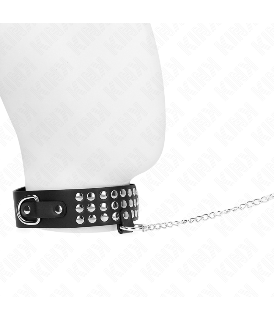 Kink - collar con correa 65 cm con brillos ajustable 37-42 cm x 5.3 cm