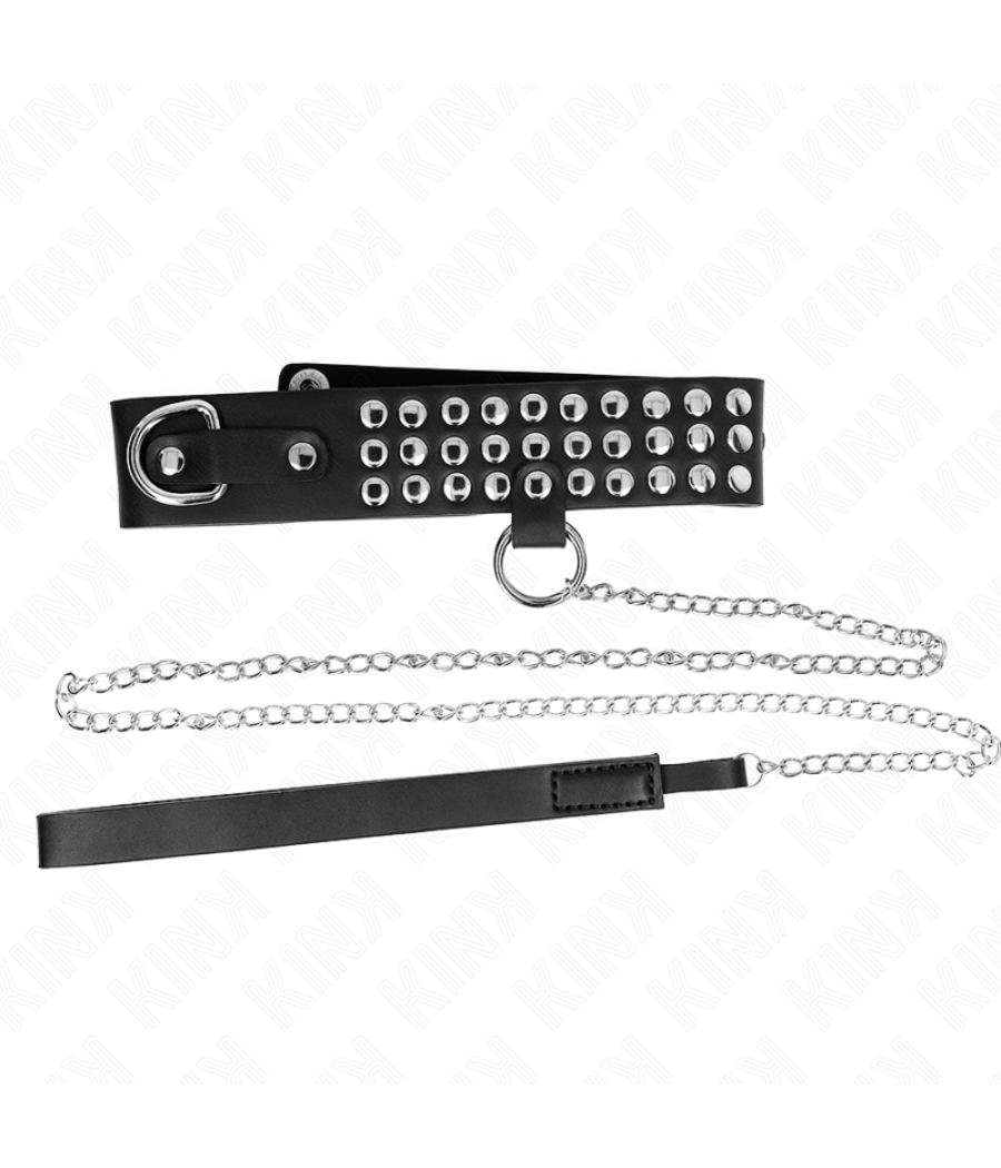 Kink - collar con correa 65 cm con brillos ajustable 37-42 cm x 5.3 cm