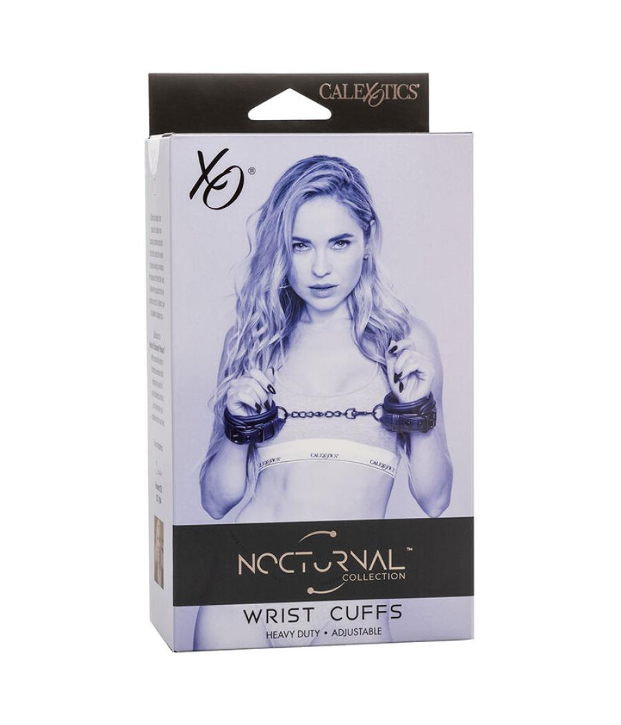 Calexotics - nocturnal esposas cuero ajustable negro