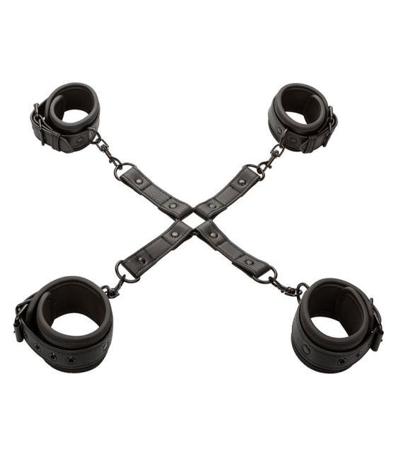 Calexotics - nocturnal conector hog tie cuero ajustable negro