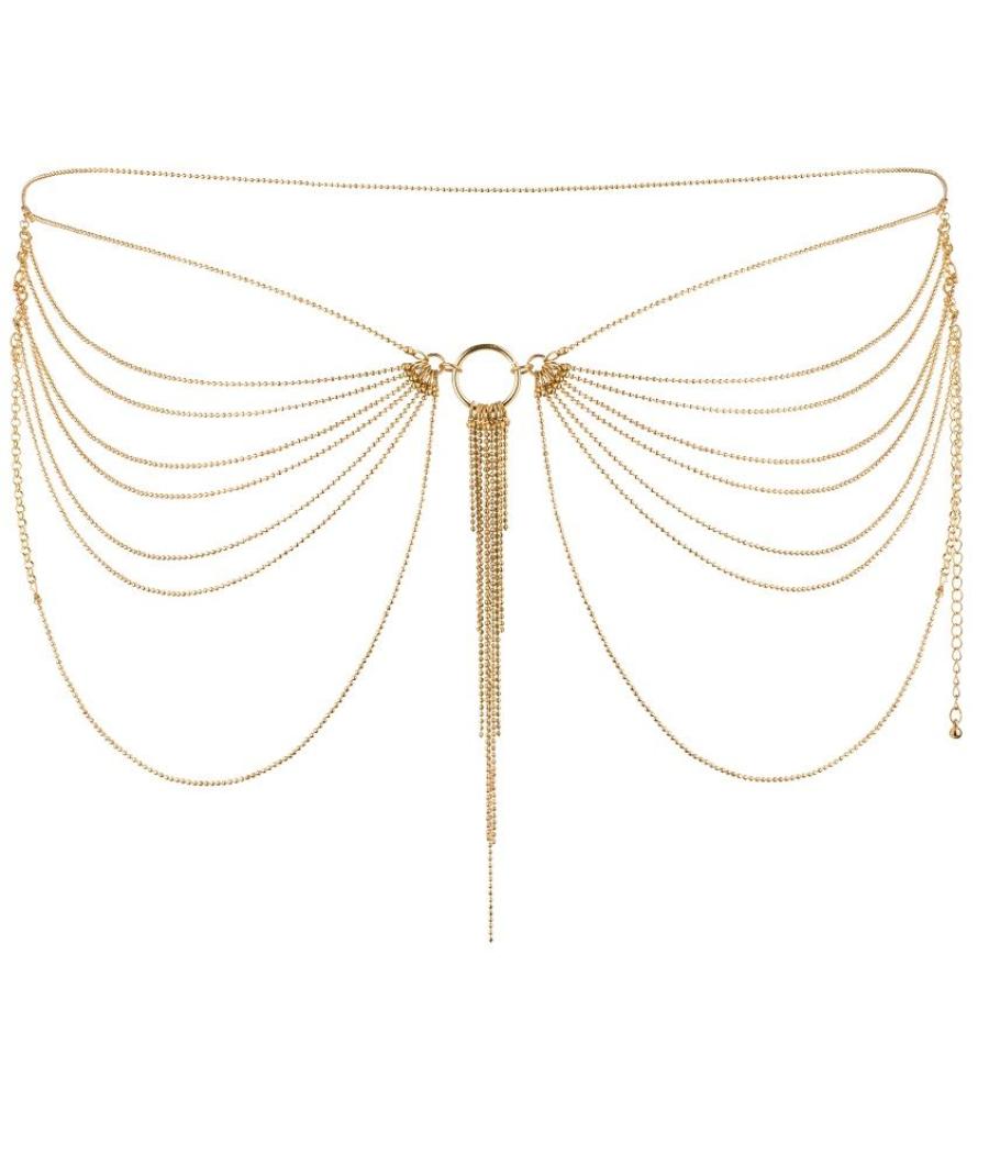 Bijoux - magnifique joya de cadenas metlicas para cintura dorada