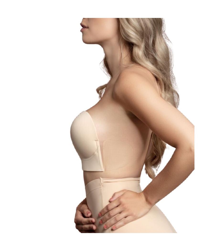 Bye-bra - sujetador sin asas en u negro copa b