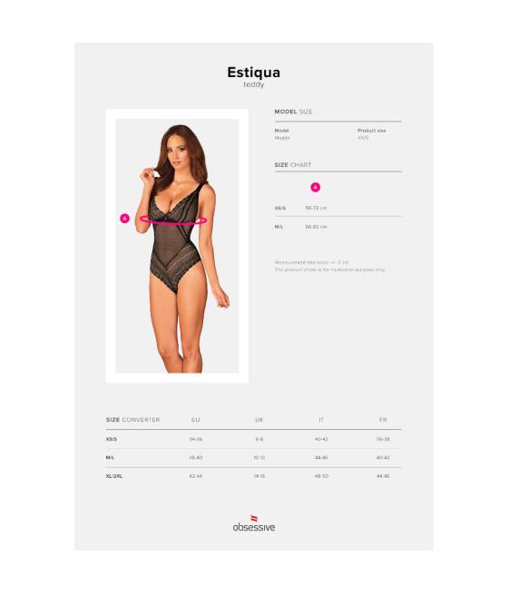 Obsessive - estiqua teddy xs/s