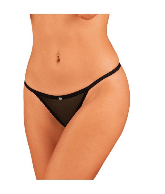 Obsessive - celia noir crotchless tanga xl/xxl