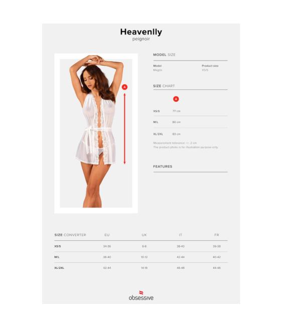 Obsessive - heavenlly peignoir xs/s
