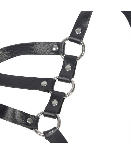 Subblime - arnÃs de cuerpo correas ajustable cuero negro talla Ãnica