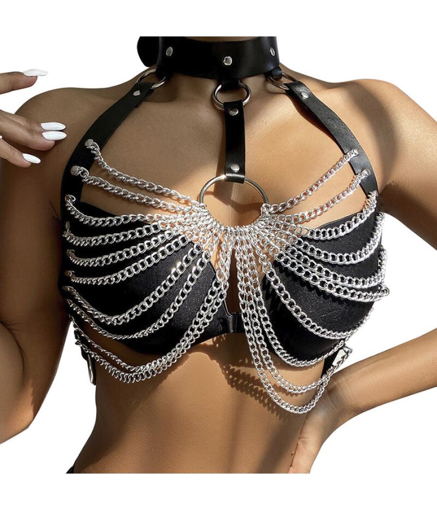 Subblime - arnÃs de pecho cadenas anilla grande talla Ãnica