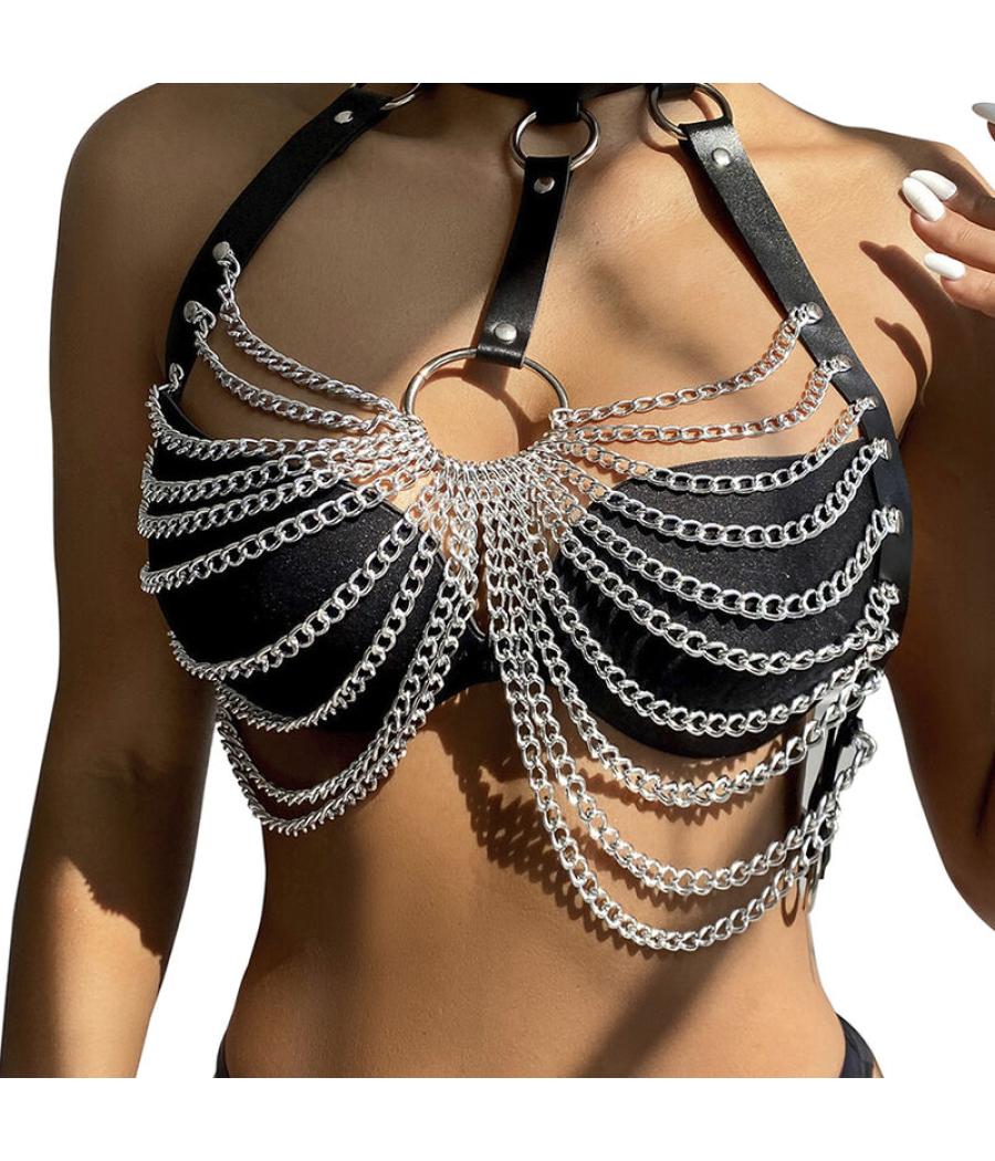 Subblime - arnÃs de pecho cadenas anilla grande talla Ãnica