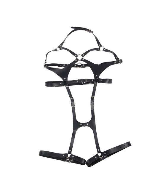 Subblime - arnÃs cuerpo entero con hebillas cuero negro talla Ãnica