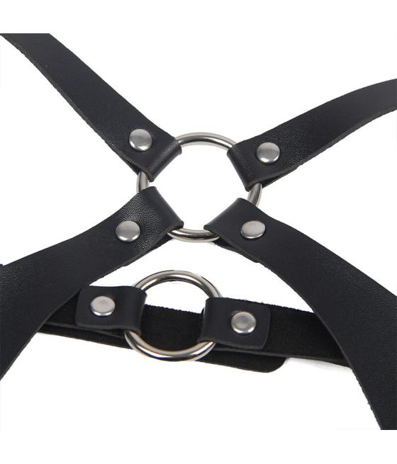 Subblime - arnÃs cuerpo entero con hebillas cuero negro talla Ãnica