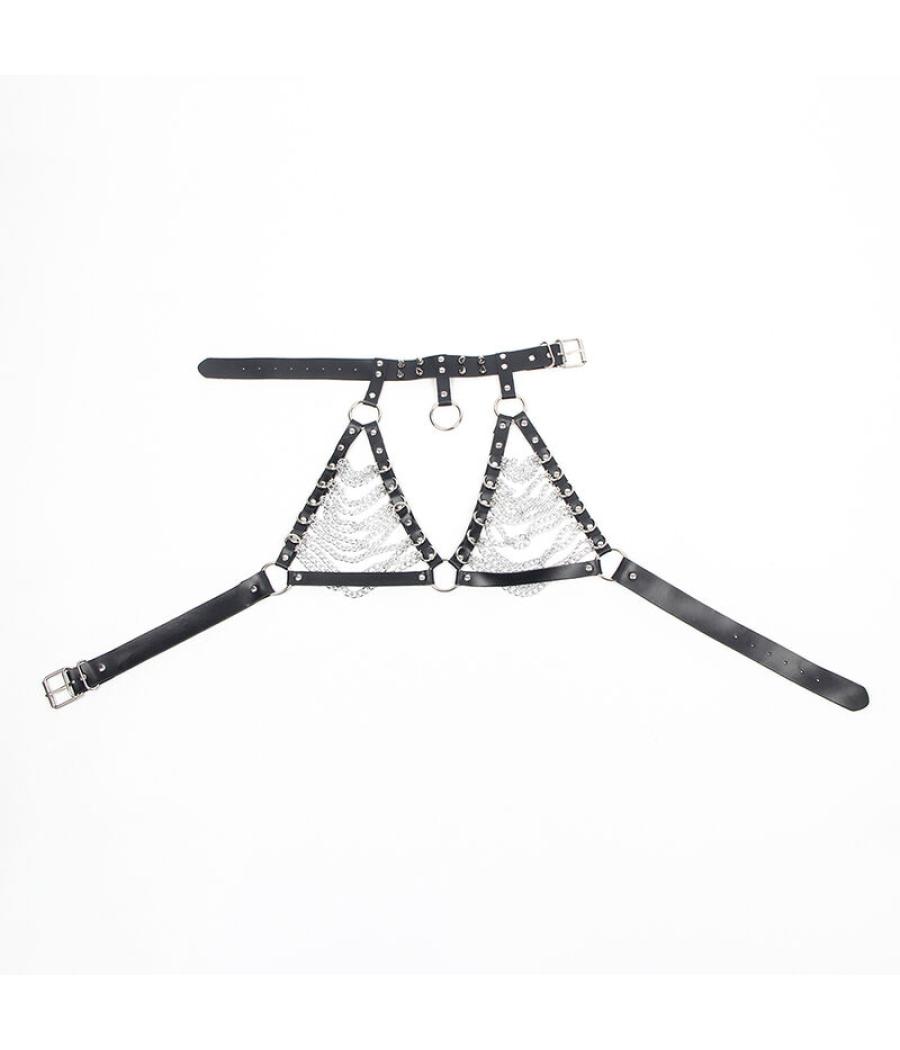 Subblime - arnÃs sujetador y collar con cadenas talla Ãnica