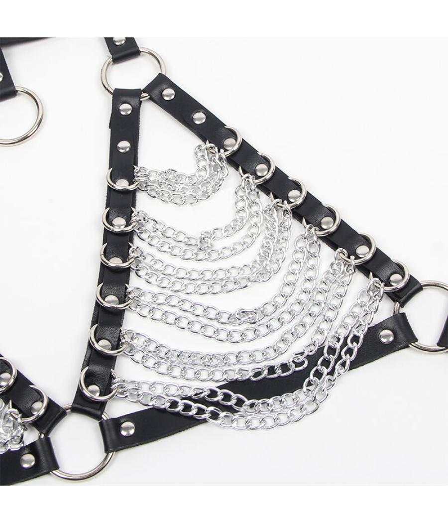 Subblime - arnÃs sujetador y collar con cadenas talla Ãnica