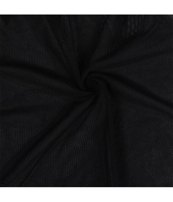 Subblime - babydoll tela de tul detalle encaje y flor negro s/m