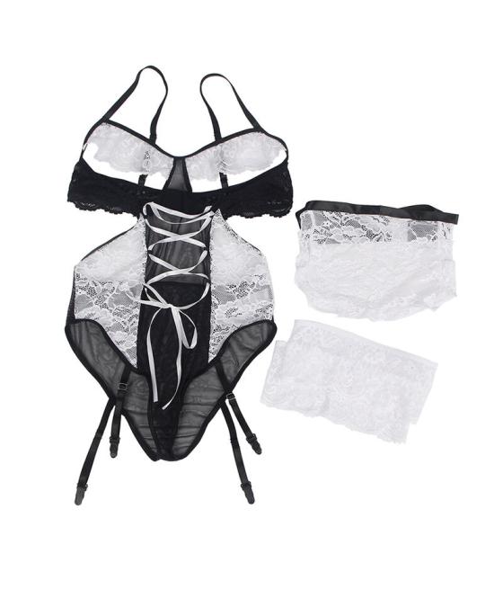 Subblime - disfraz sirvienta body s/m