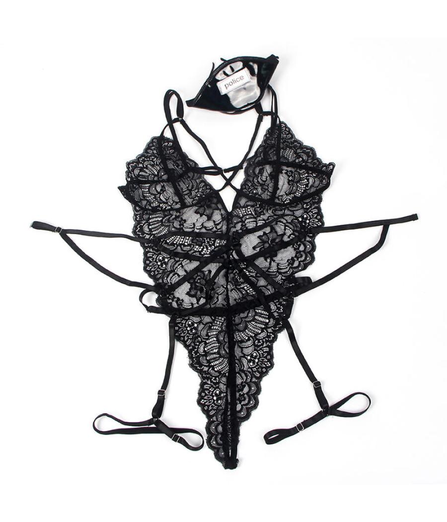 Subblime - disfraz policia body encaje negro s/m