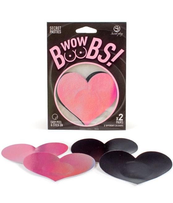 Secret play - wow boobs! cubre pezones corazÃn