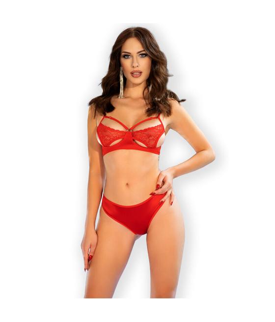 Chilirose - cr 4676 set dos piezas rojo s