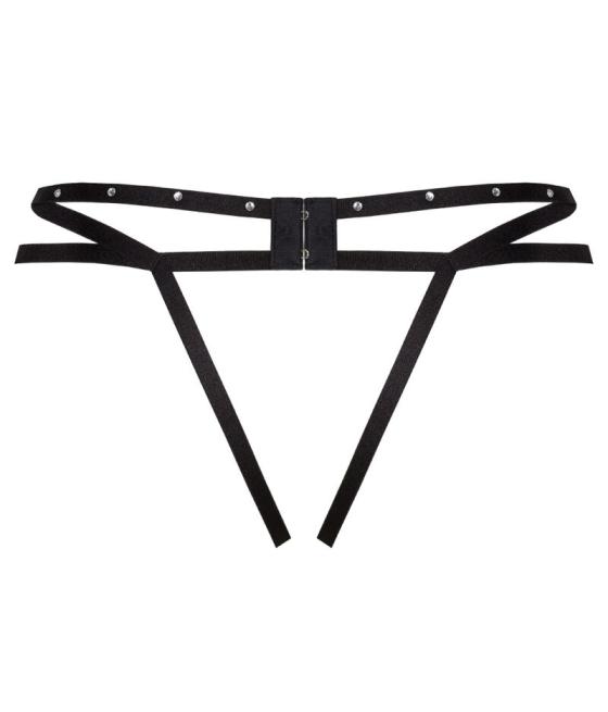 Livco corsetti fashion - nomade tanga crotchless negro s/m