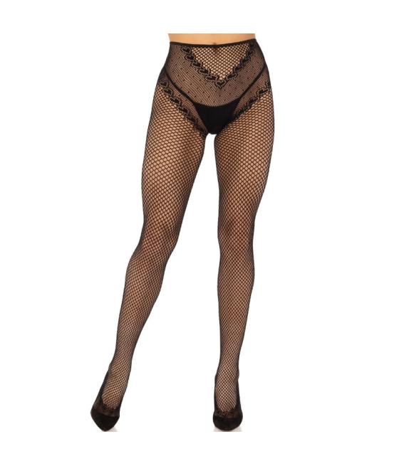 Leg avenue - medias rejilla sin entrepierna negro