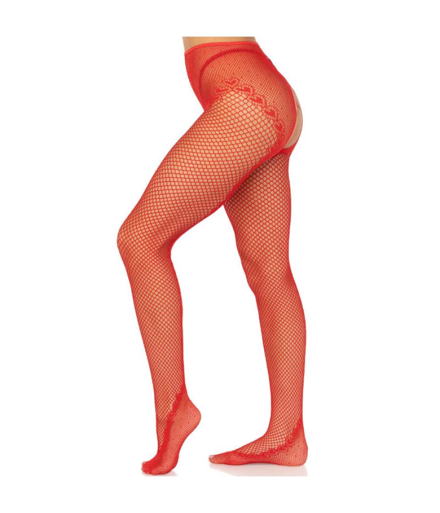 Leg avenue - medias rejilla sin entrepierna negro