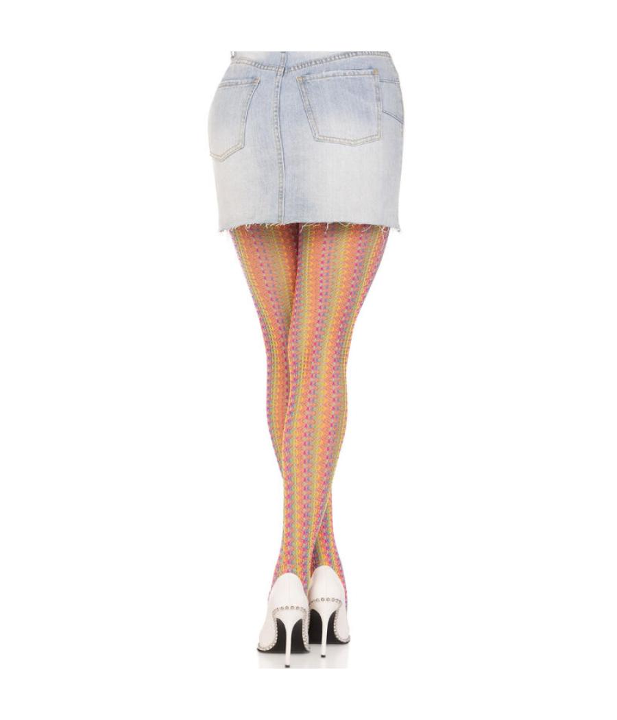 Leg avenue - medias de crochet multicolor