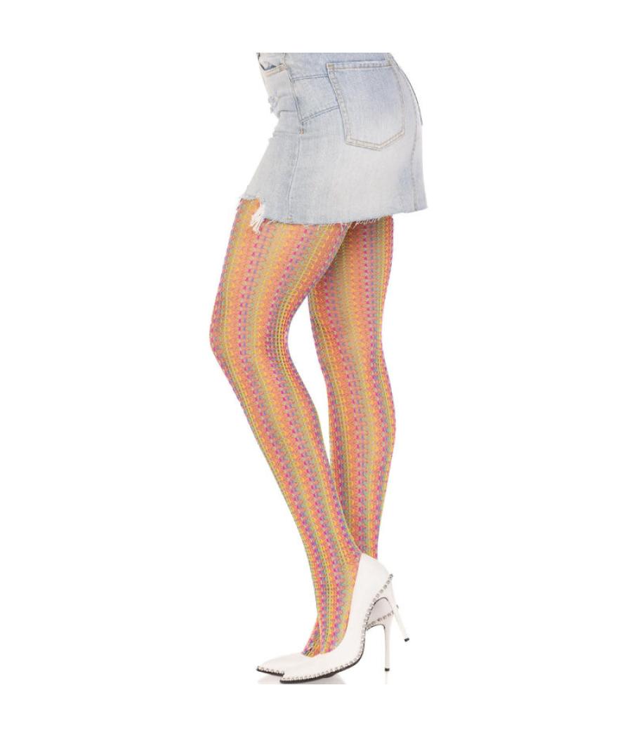 Leg avenue - medias de crochet multicolor