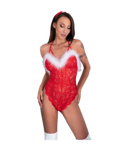 Livco corsetti fashion - santas lace lady body crotchless navideÃo s/m