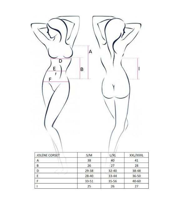 Passion - woman jolene corset negro talla l/xl