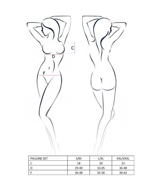 Passion - woman pauline set 3 piezas talla l/xl
