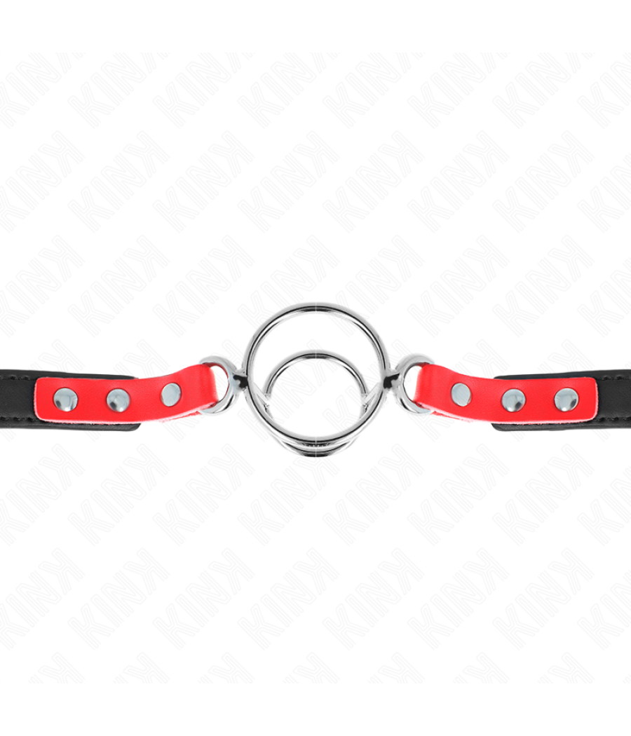 Kink - mordaza con mÃltiples juntas tÃricas 4 / 4.8 cm rojo ajustable 38 x 56 cm