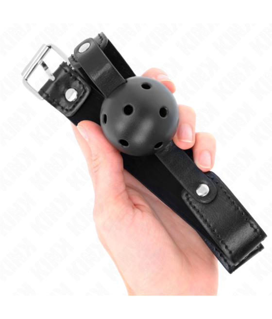Kink - mordaza de bola 4.5 cm transpirable negro 65 x 2.5 cm