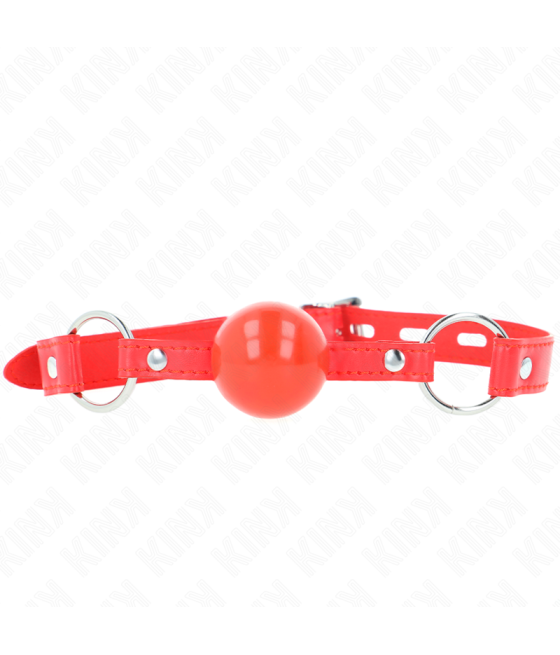 Kink - mordaza de bola 4 cm tpe con candado rojo 60 x 2 cm