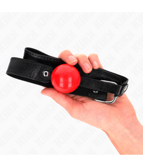 Kink - mordaza de bola 4 cm suave de tpe modelo 1 66 x 2.5 cm ajustable 41-61 cm