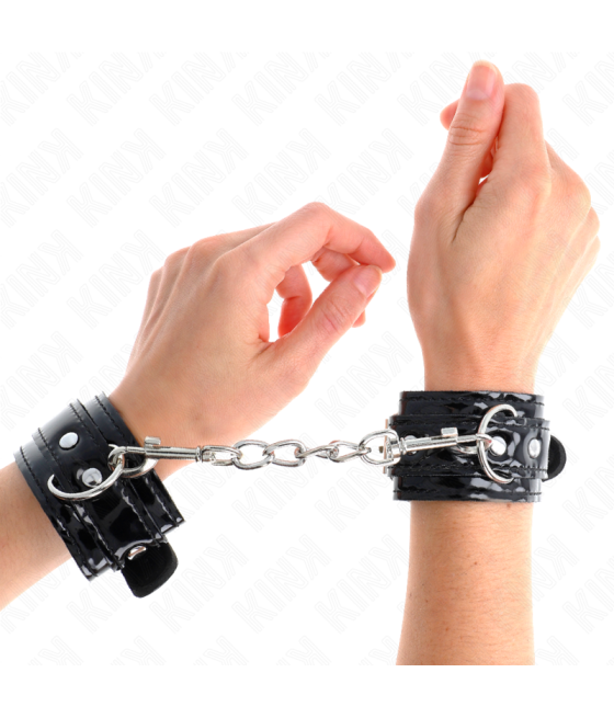 Kink - muÃequeras de neopreno brillante ajustable 17-24 cm x 4.5 cm