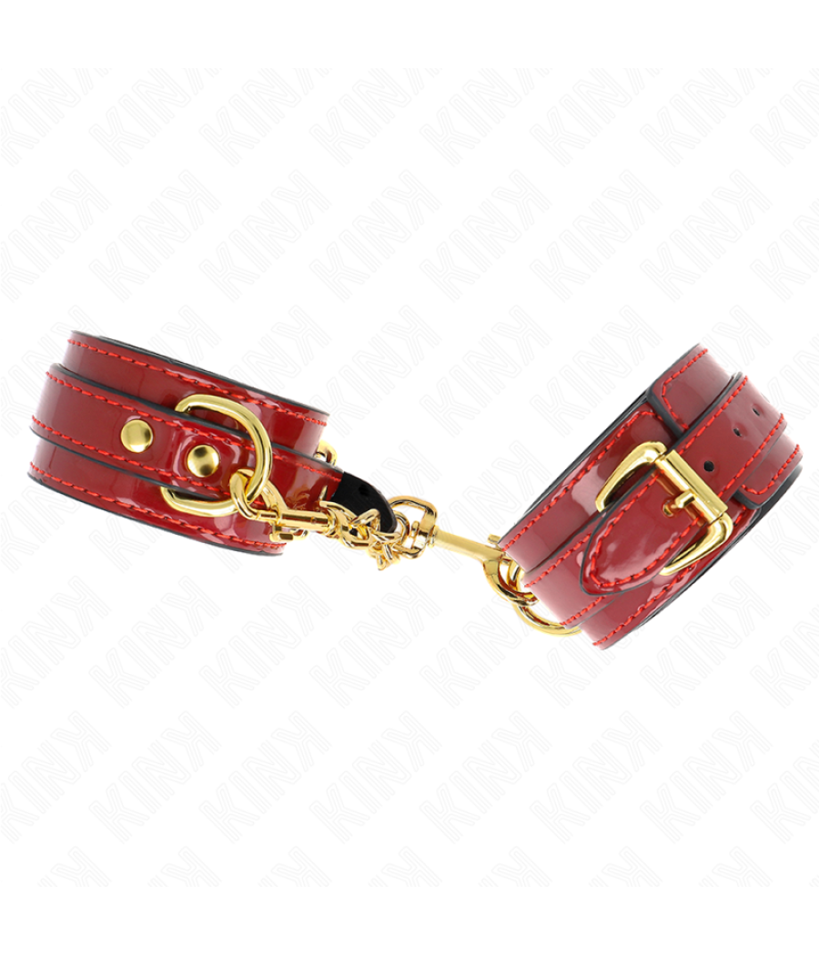 Kink - muÃequeras joanna angel rojo ajustable con cadena dorado 16.5-26 cm x 4 cm