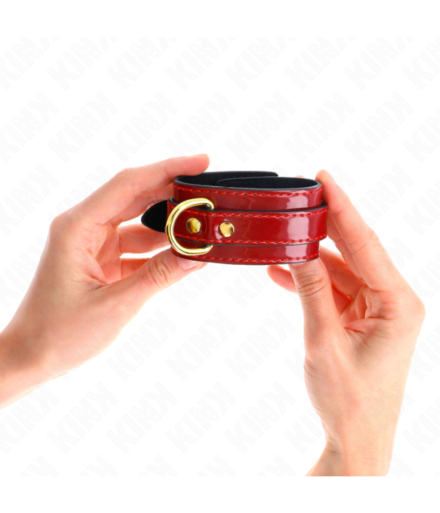 Kink - muÃequeras joanna angel rojo ajustable con cadena dorado 16.5-26 cm x 4 cm