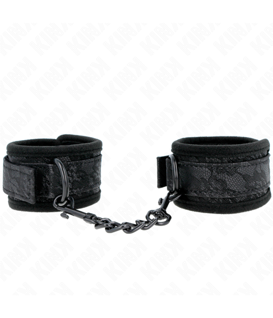 Kink - muÃequeras de encaje y neopreno ajustable negro 20-29 cm x 5 cm