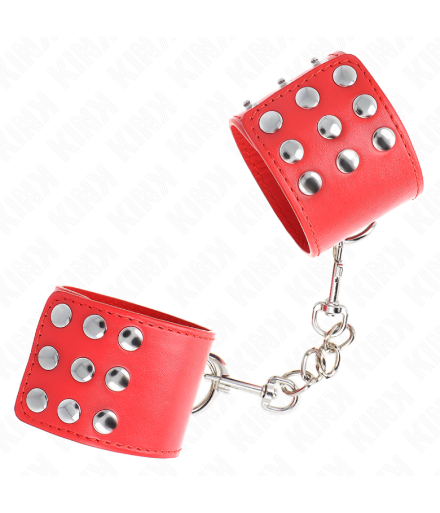 Kink - muÃequeras con cierre a presiÃn ajustable rojo 19-24 cm x 5.5 cm