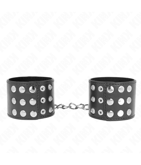 Kink - muÃequeras con cierre a presiÃn ajustable negro 19-24 cm x 5.5 cm